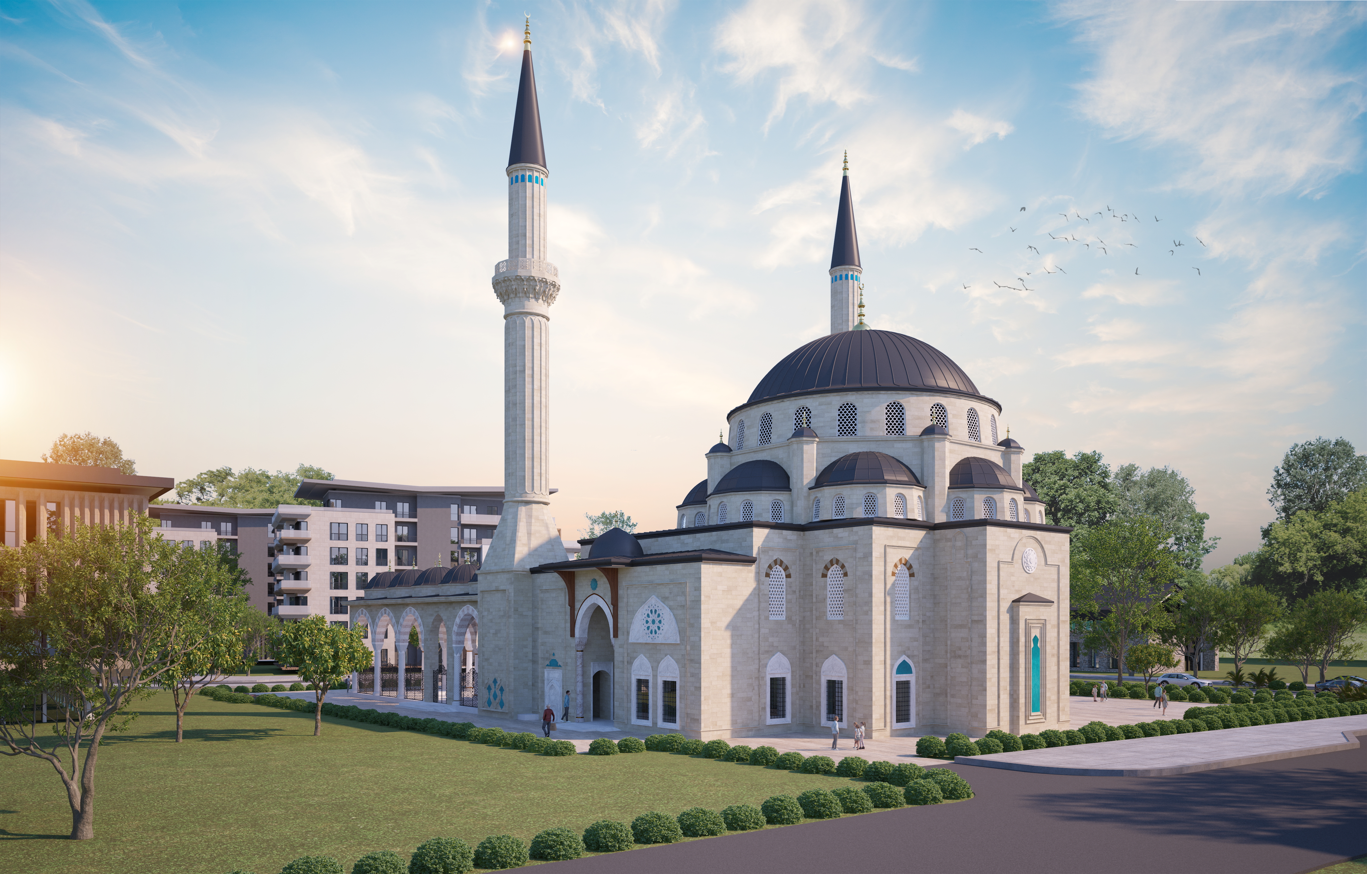 İstanbul Çekmeköy İmar Yolları, Genel Altyapı ve Camii